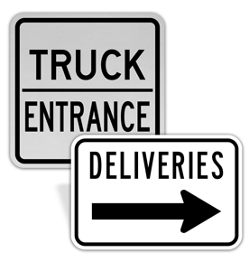 Truck and Delivery Signs