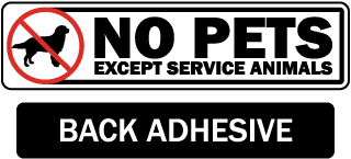 No Pets Label