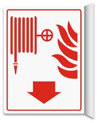 Fire Hose 2-Way Sign