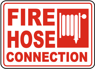 Fire Hose Connection Sign