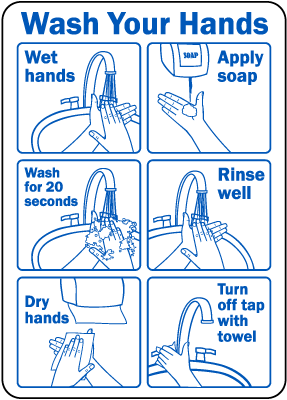 Hand Washing Signs - In Stock, Ready for Same Day Shipping