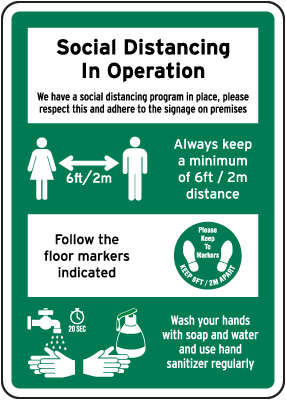 Social Distancing in Operation Sign