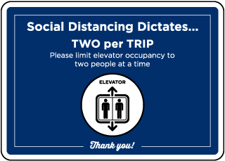Elevator Occupancy Sign