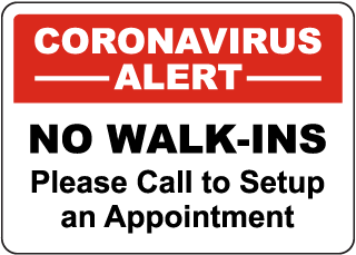 Coronavirus Alert Sign