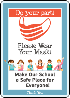 Do Your Part! Wear Your Mask Sign