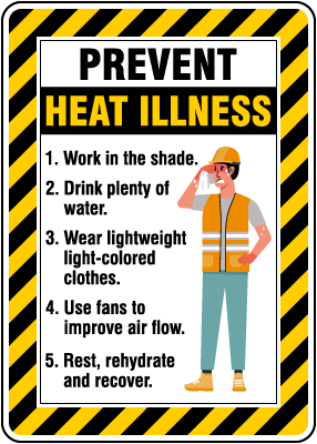 Prevent Heat Illness Sign