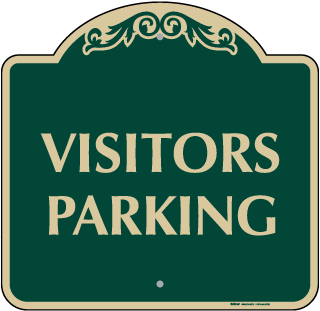 Visitors Parking Sign
