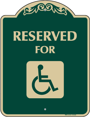Accessible Reserved Parking Sign - DS178A