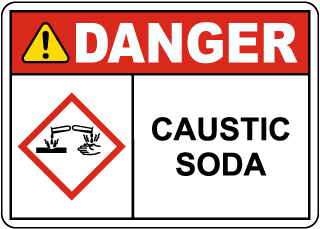 Danger Sodium Hydroxide Sign