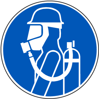 Use Breathing Apparatus Label