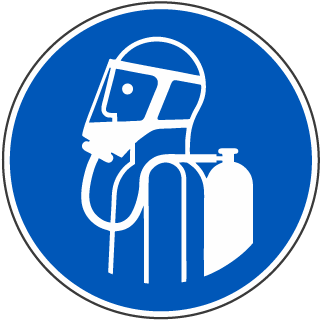 Use Self-contained Breathing Appliance Label