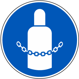 Secure Gas Cylinders Label