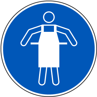 Use Protective Apron Label