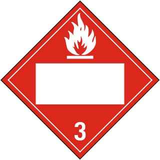 Blank Flammable Liquid Class 3 Placard