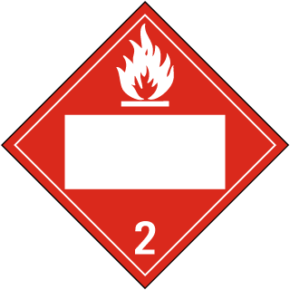 Blank Flammable Gas Class 2 Placard