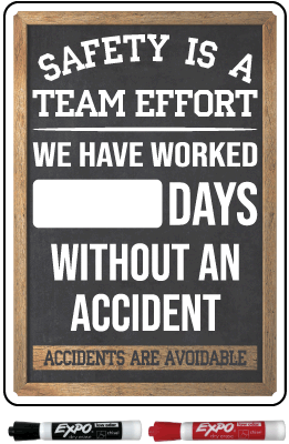 Safety Is A Team Effort Scoreboard