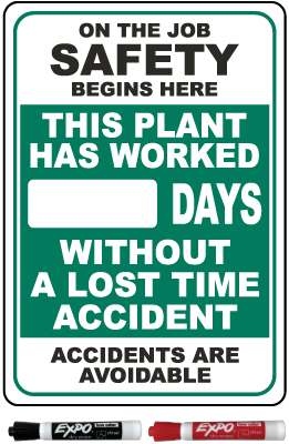 On The Job Safety Begins Here Scoreboard
