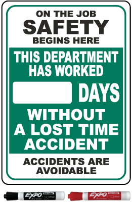 On The Job Safety Begins Here Scoreboard
