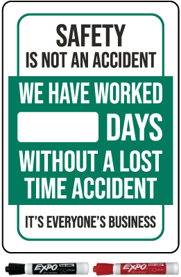 Safety Is Not An Accident Scoreboard