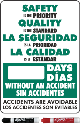 Bilingual Safety Is The Priority Scoreboard