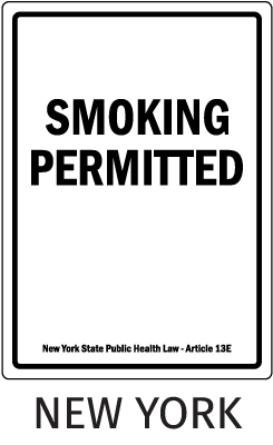 New York No Smoking Sign