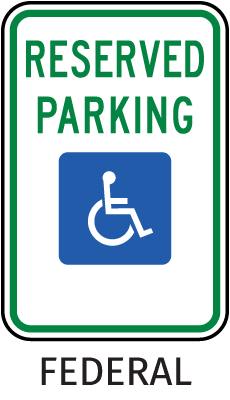 Federal Handicap Parking Sign
