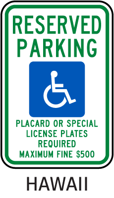 Kleberio® 30/45/60 cm Parking Sign   Robust Aluminium Composite Panel  Disabled Parking  