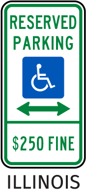 Illinois Accessible Parking Sign
