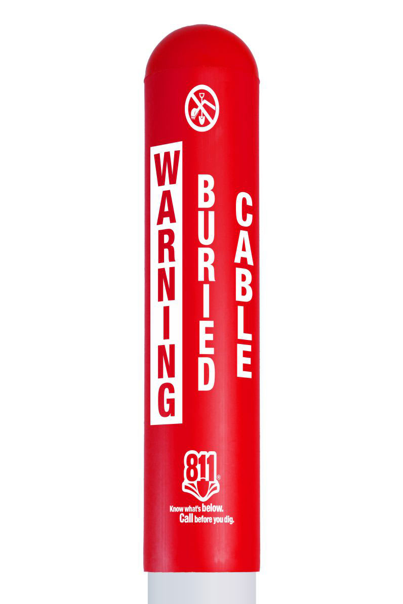 Warning Buried Cable Bullet Marker