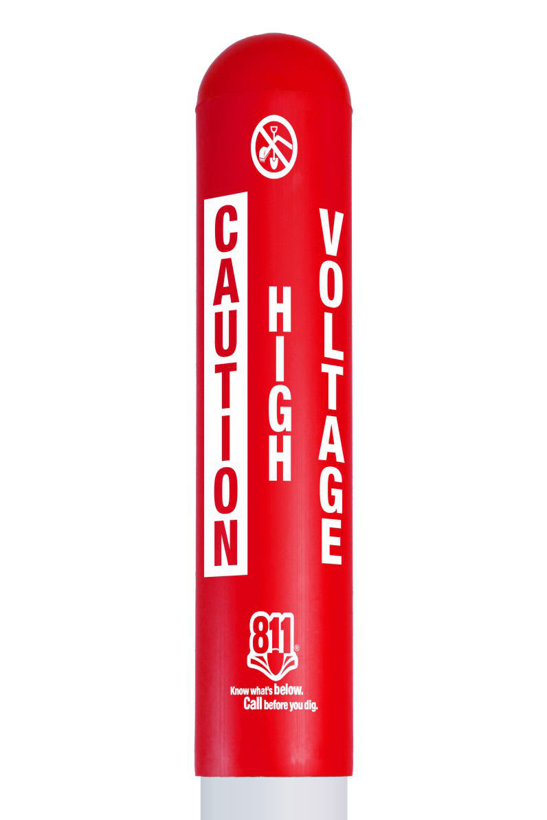 Caution High Voltage Bullet Marker