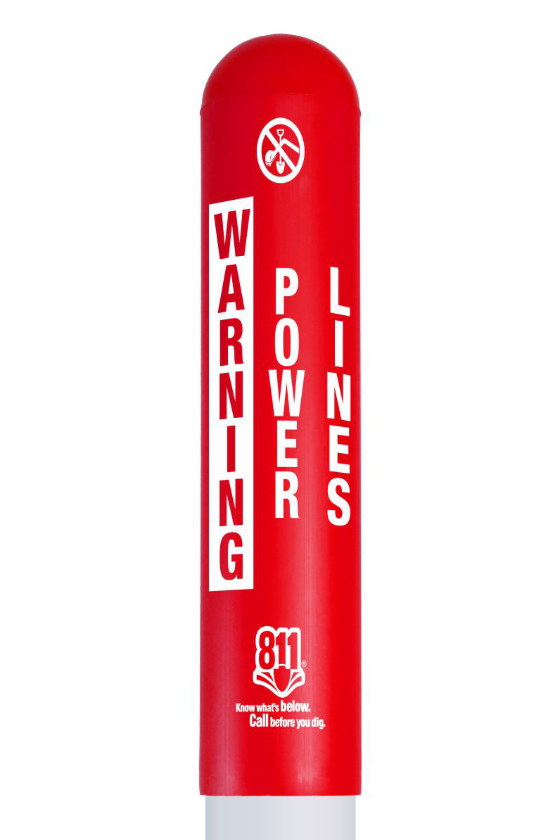 Warning Power Lines Bullet Marker