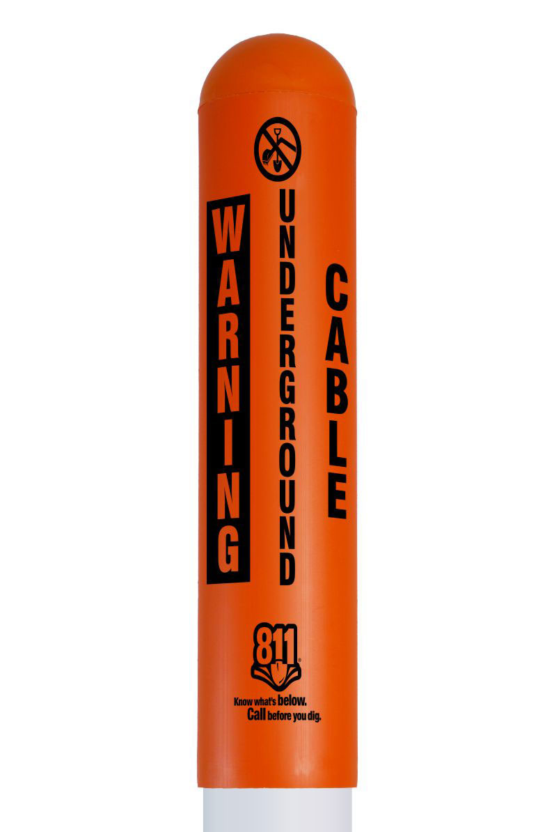Warning Underground Cable Bullet Marker