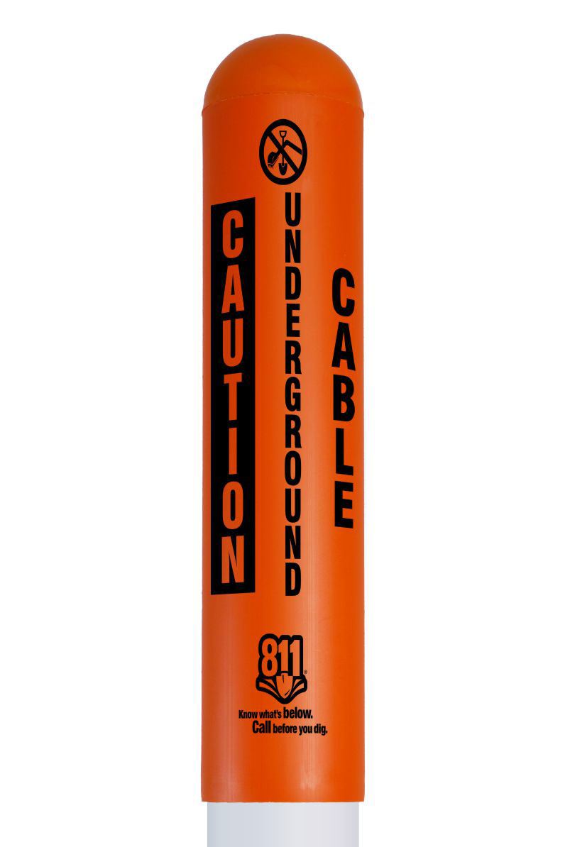 Caution Underground Cable Bullet Marker