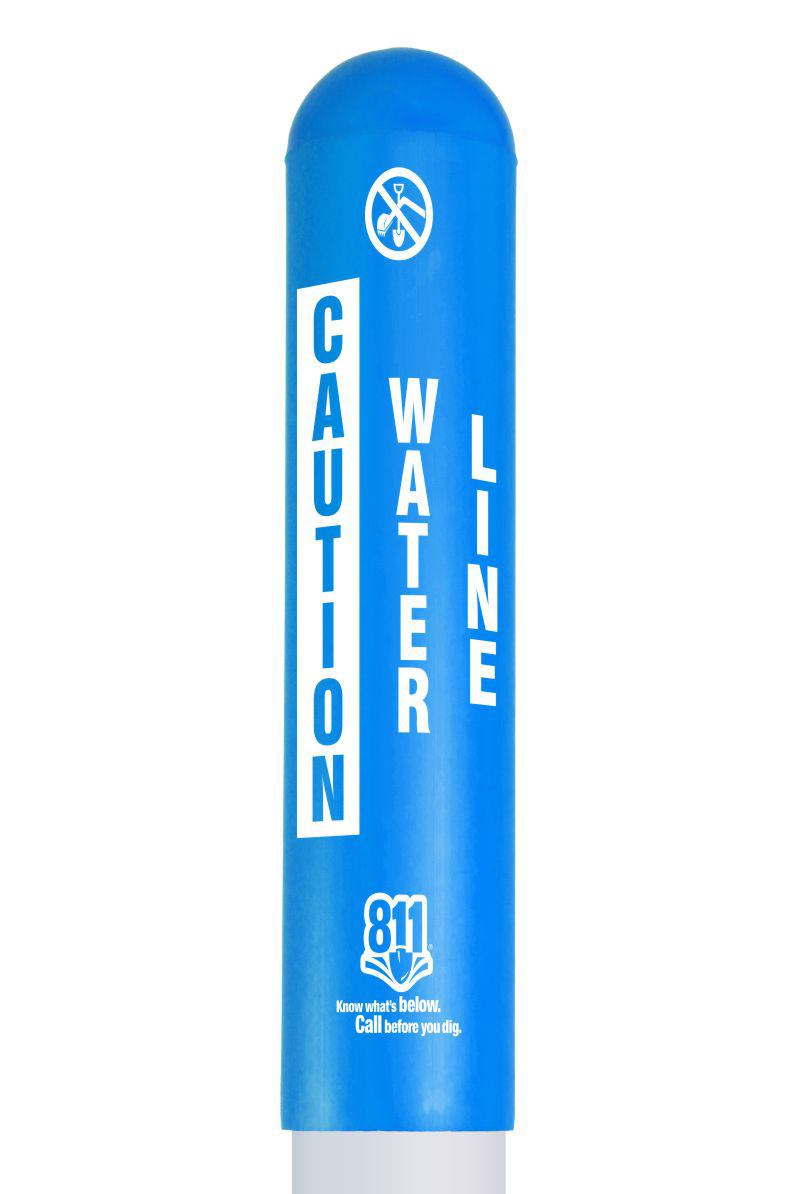 Caution Water Line Bullet Marker