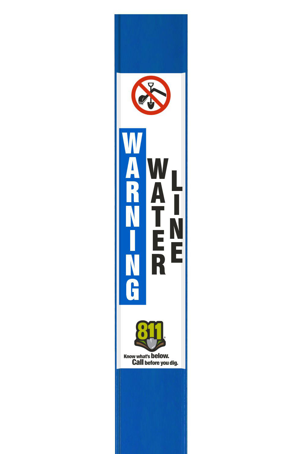 Warning Water Line Flat Marker