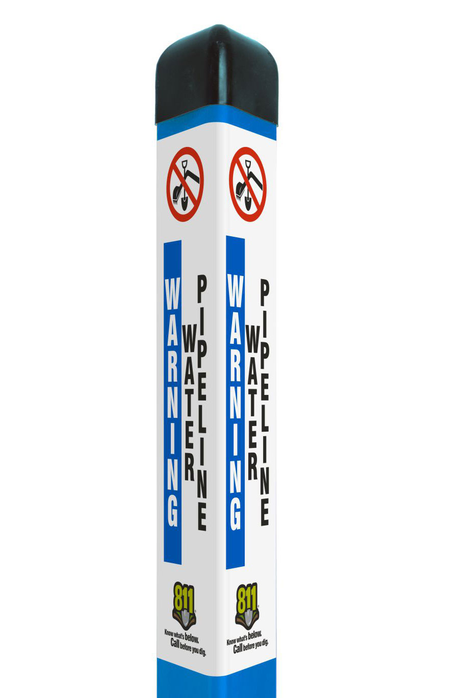 Warning Water Pipeline Triangular Marker