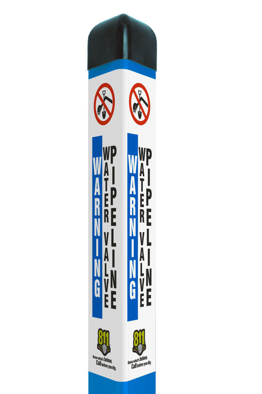 Warning Water Valve Pipeline Triangular Marker