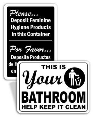 Bathroom Rules Signs