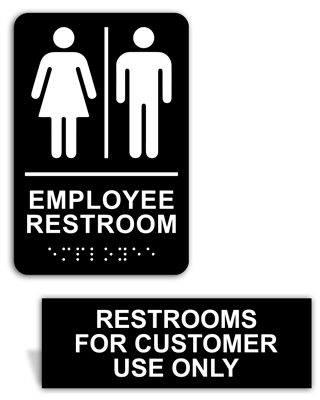 Business Bathroom Signs