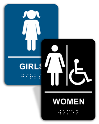 Women Bathroom Signs