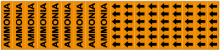 Ammonia Pipe Label on a Card