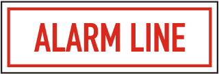 Alarm Line Sign