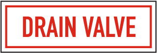 Drain Valve Sign