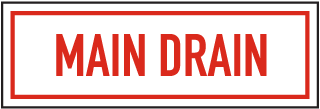 Main Drain Sign