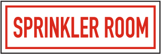Sprinkler Room Sign