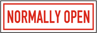 Normally Open Sign