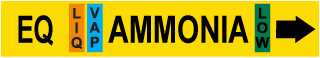 Equalizer Ammonia Pipe Label