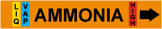 Ammonia Pipe Label