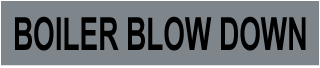 Boiler Blow Down Self-Adhesive Pipe Marker