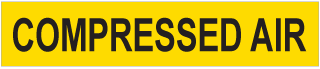 Compressed Air Pipe Label